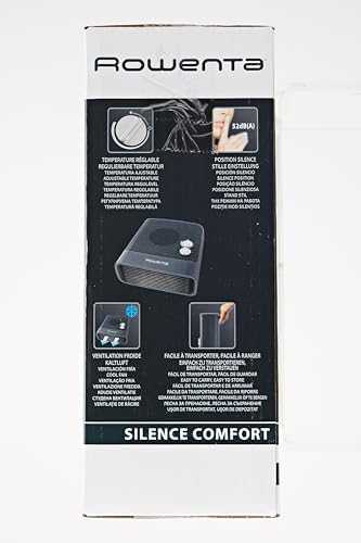 Rowenta Silence Comfort Elektrinis šildytuvas-ventiliatorius Vidaus Juoda, Sidabras 2400 W