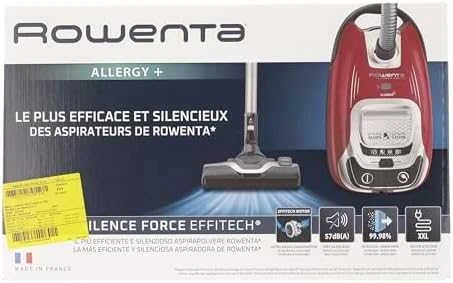 ROWENTA Silence Force Allergy+ – dulkių siurblys raudonas
