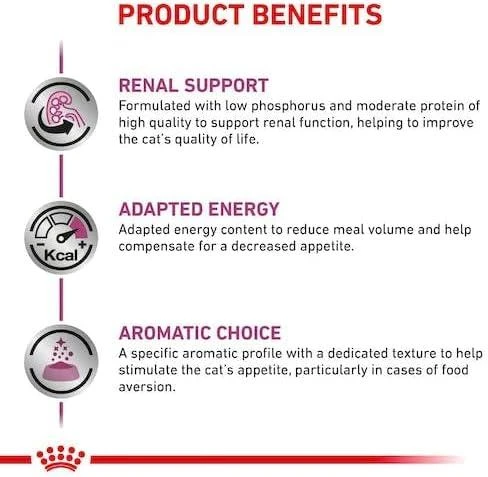 Royal Canin RC VD Cat Renal jautiena 85g konservuotas pašaras katėms