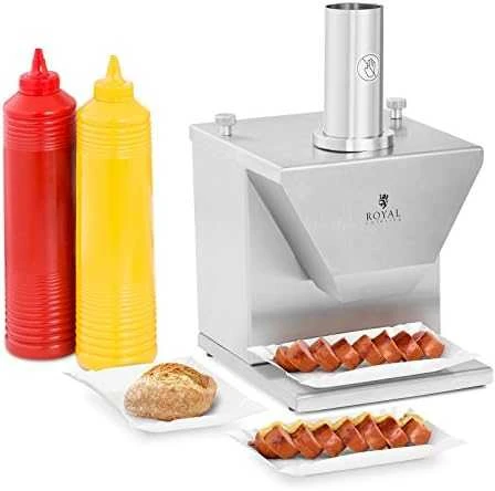 Royal Catering Elektrinė dešrų pjaustyklė dešrainių griežinėliai 5-35mm 230V 105W RCSC-35E