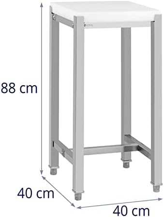 Royal Catering Mėsininko blokas pagamintas iš polietileno ant plieninio pagrindo 40 x 40 x 88 cm