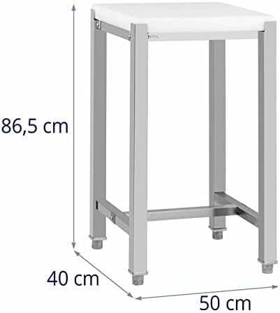Royal Catering Skerdimo blokelis iš polietileno ant plieninio pagrindo 40 x 50 x 86,5 cm