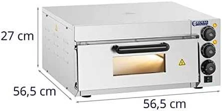 Elektrinė krosnelė Picos orkaitė 1x40cm vienos kameros 2000W 230V laikmatis 120min Royal Catering
