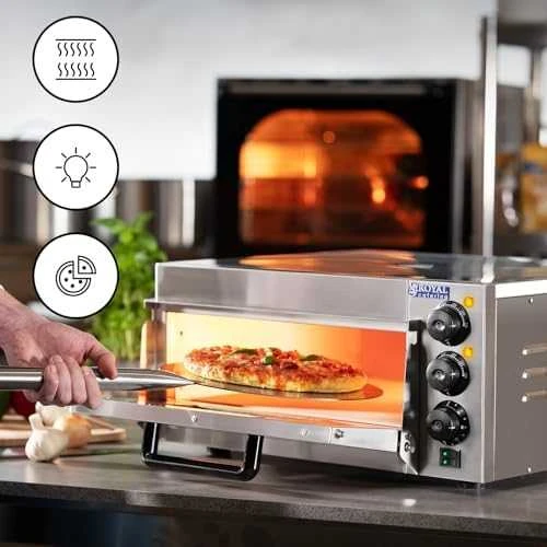 Elektrinė krosnelė Picos orkaitė 1x40cm vienos kameros 2000W 230V laikmatis 120min Royal Catering