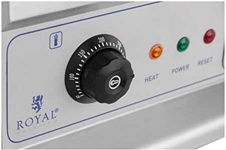 Royal Catering Kepsninė dviguba lygi, grioveliais grioveliais su riebalų stalčiumi 230 V 2x 3200 W