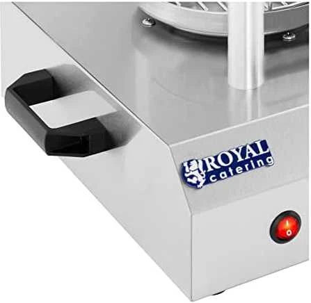 Šildytuvas 30 dešrainių, dešrų ir 2 bandelių Royal Catering RCHW-350-2
