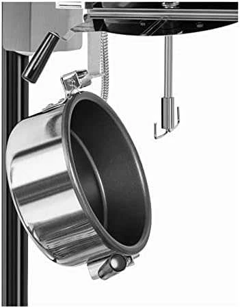 Royal Catering Retro kukurūzų spragėsių aparatas TEFLON 1600 W 5-6kg/h - juodas ir auksinis