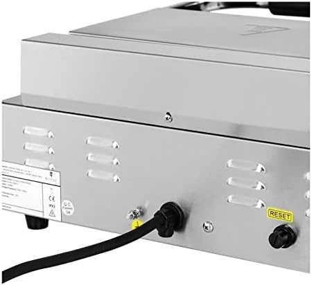 Royal Catering Briaunuotos elektrinės kontaktinės grotelės 33 x 22 cm 2200 W