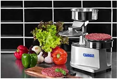 Royal Catering Rankinis presas mėsainiams, mėsainiams, dia. 15cm + 500 popierinių diskų