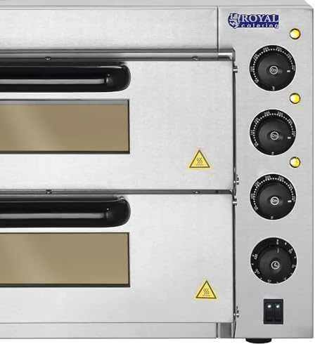 Profesionali dviguba picos orkaitė 2 x 40cm 3000W 230V Royal Catering