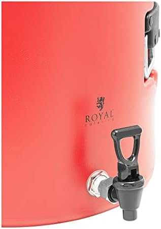 Royal Catering Maitinimo gastronominis termosas su čiaupu gėrimų transportavimui, 30 l