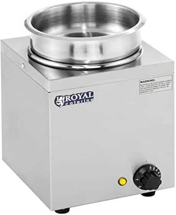 Royal Catering Bain-marie elektrinis sriubos šildytuvas 150W 230V 3,8L