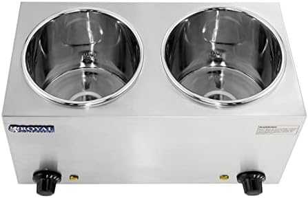 Royal Catering Bain-marie elektrinis sriubos šildytuvas 300W 230V 2 x 3,8L