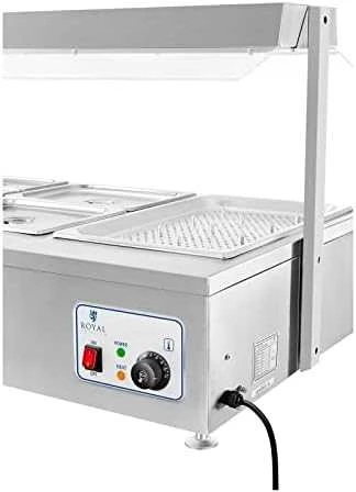Dry bain marie šildytuvas be vandens, laisvai pastatomas 6 x GN 150mm 55L Royal Catering