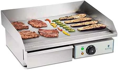 Royal Catering Elektrinis grilis aukštu kraštu, plotis 55 cm