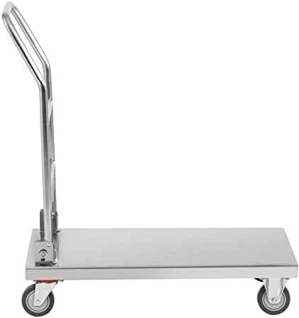 Royal Catering Sulankstomas plieno platforminis vežimėlis HoReCa platforma 70x52cm