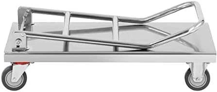 Royal Catering Sulankstomas plieno platforminis vežimėlis HoReCa platforma 70x52cm