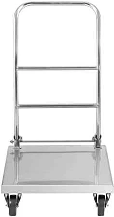 Royal Catering Sulankstomas plieno platforminis vežimėlis HoReCa platforma 70x52cm