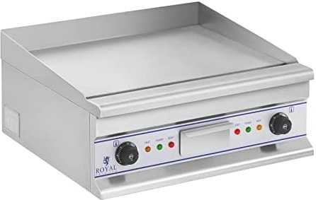 Sklandžiai grotelių plokštelė elektrinė grilis kepimui 60cm 400V Royal Catering RCG 60S