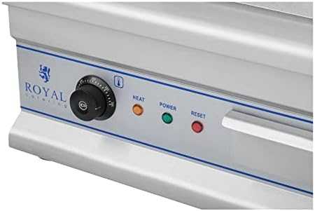 Royal Catering Didelės dvigubos kepsninės, maitinamos 230V, 75cm