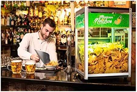 Šviečiantis šildytuvas nachos, kukurūzų spragėsiams ir žemės riešutams LED 100W Royal Catering RCNW-1L