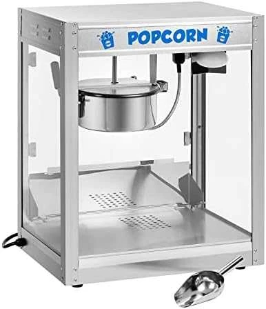 Royal Catering Profesionali popcorno gaminimo mašina 230V 1350W, skaidri/sidabro