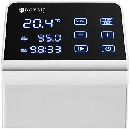 Sous-vide cirkuliatoriaus valdymo ekranas