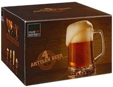 Royal Leerdam Alaus bokalai su ausyte, 4 vnt. 320 ml