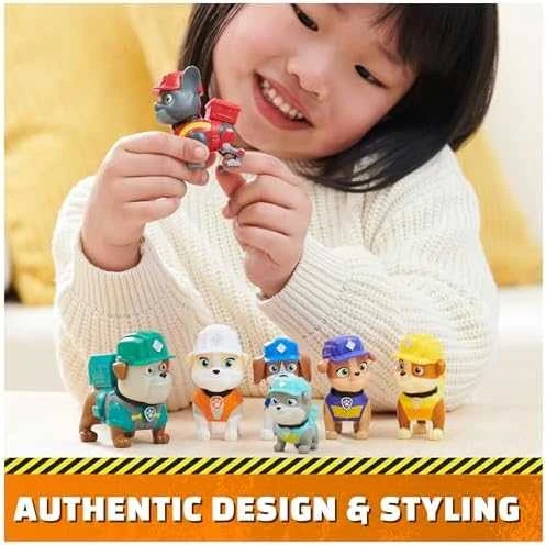 Žaislinių figurėlių rinkinys Spin Master PAW Patrol Rubble&Crew, 7 vnt.