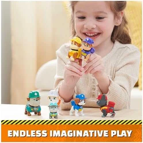 Žaislinių figurėlių rinkinys Spin Master PAW Patrol Rubble&Crew, 7 vnt.