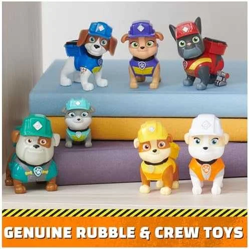 Žaislinių figurėlių rinkinys Spin Master PAW Patrol Rubble&Crew, 7 vnt.