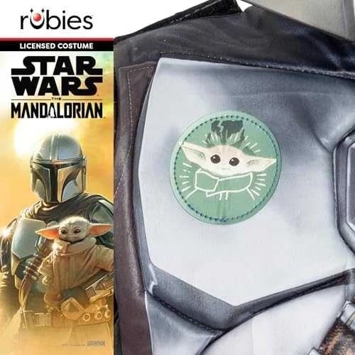 Kostiumas vaikams Rubies Deluxe The Mandalorian Juoda