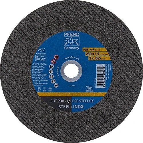 Nerūd. plieno pjovimo diskas PFERD EHT 230x1,9mm A46 P PSF-INOX