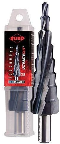 Pakopinis grąžtas RUKO ULTIMATECUT HSS Ø6-20mm