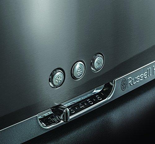 Russell Hobbs Luna Long Slot 2 riekelių skrudintuvas, pilkos spalvos