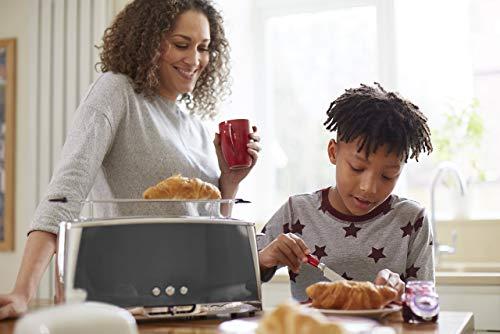 Russell Hobbs Luna Long Slot 2 riekelių skrudintuvas, pilkos spalvos
