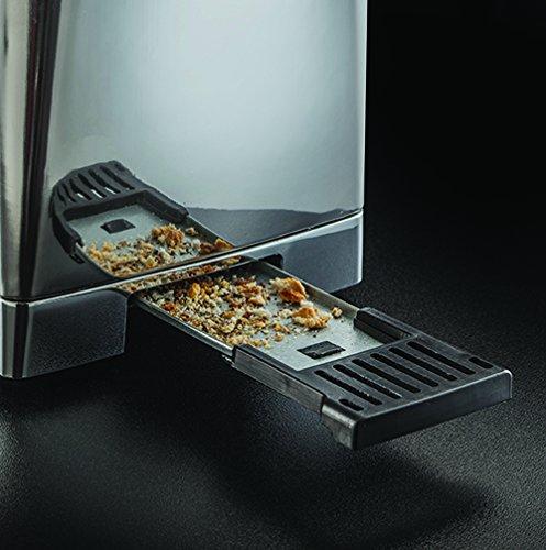 Russell Hobbs Luna Long Slot 2 riekelių skrudintuvas, pilkos spalvos