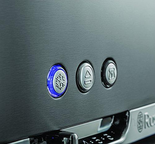 Russell Hobbs Luna Long Slot 2 riekelių skrudintuvas, pilkos spalvos