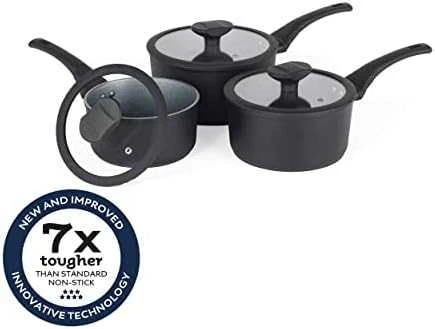 Russell Hobbs RH02131EU7 Crystaltech aukštas puodų rinkinys, 3 vnt.