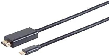 Alcasa USB-C į HDMI laidas su adapterio korpusu