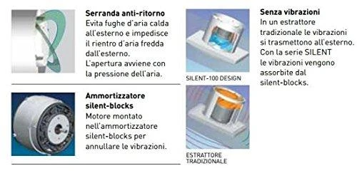 Ventiliatorius su drėgmės jutikliu ir laikmačiu SOLER&PALAU SILENT-100 CHZ DESIGN, 5210602000