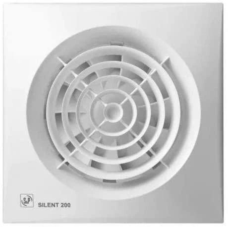 Ventiliatorius su drėgmės jutikliu ir laikmačiu SOLER&PALAU SILENT-200 SILENT-200 CHZ, 5210426200