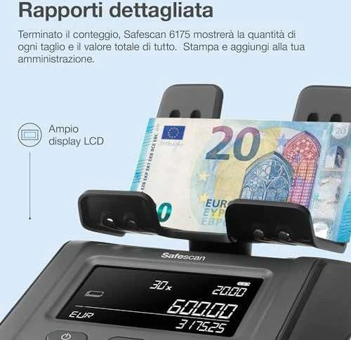 SafeScan Safescan 6175 Münz- und Banknotenwaage juodas