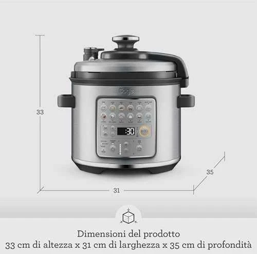 Virtuvinis kombainas Daugiafunkcinis puodas Sage SPR680 the Fast Slow™ Go