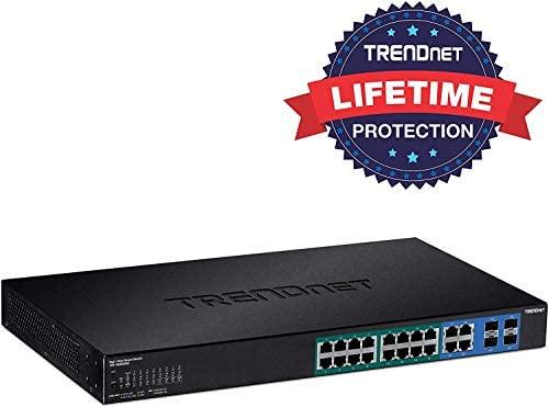 Šakotuvas Trendnet TPE-1620WSF, Valdomas, L2/L3, Gigabit Ethernet (10/100/1000), Maitinimas per Ethernet (PoE), Montuojamas į stelažą, 1U