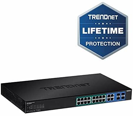 Šakotuvas Trendnet TPE-1620WSF, Valdomas, L2/L3, Gigabit Ethernet (10/100/1000), Maitinimas per Ethernet (PoE), Montuojamas į stelažą, 1U