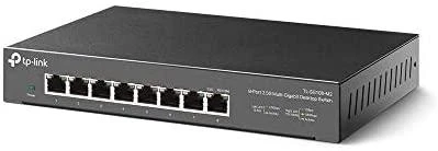 Šakotuvas TP-LINK | 8 prievadų 10/100 Mbps + 3 prievadų Gigabit stalinio kompiuterio jungiklis su 8 prievadų PoE+ | LS1008 | Nevaldomas | Darbalaukis | Maitinimo tipas Išorinis