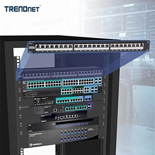 TRENDnet patchpanel 24 portų UTP 6 kategorija TC-P24C6AS