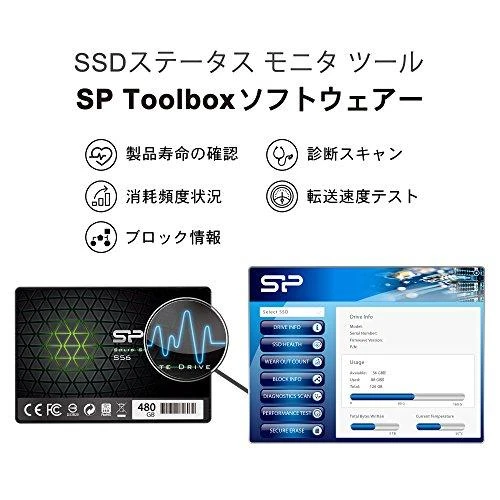 Silicon Power | S56 | 480 GB | SSD form factor 2.5" | Solid-state drive sąsaja SATA | Skaitymo greitis 560 MB/s | Rašymo greitis 530 MB/s