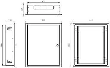 Stalflex POTINKINIS KORPUSAS OMP-5 539 x 444 x 120 mm